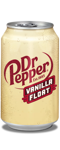 Dr Pepper Vanilla Float Soda, 12 fl oz Cans, 12-Pack