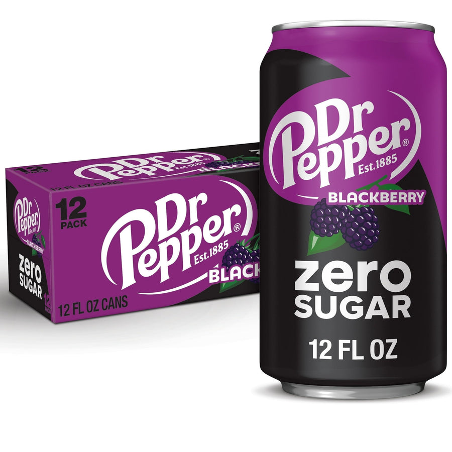 Dr Pepper Blackberry Zero Sugar Soda - Bright Pick