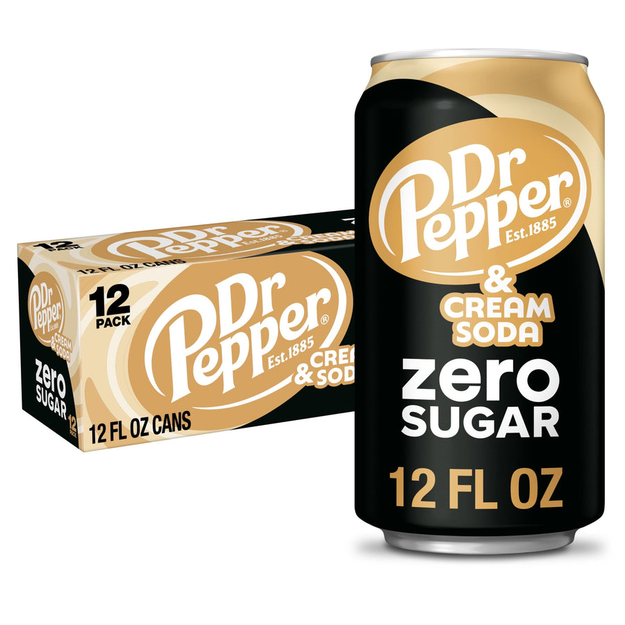 Dr Pepper & Cream Soda Zero Sugar - Classic Pack